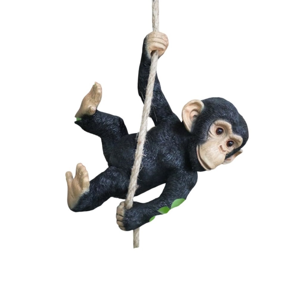 image 1 of Gifts Direct 2 U Hanging Swinging Monkey Ornament | Black