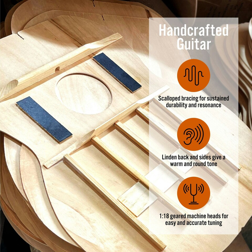 image 1 of 3rd Avenue Full Size Cutaway Electro Acoustic Guitar Pack Blue