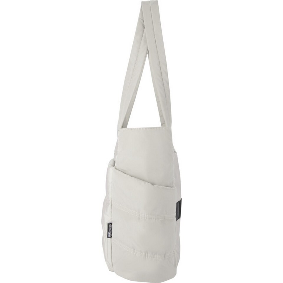 image 1 of Floso Plain Puffer 18L Tote Bag | Cream | Sandstone | 1
