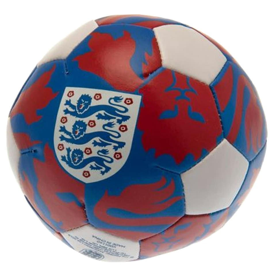 image 1 of England FA Crest Mini Softball - Red/Blue/White - 4in