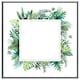 image 4 of Square botanical border (Picture Frame) Brown | Oak | S