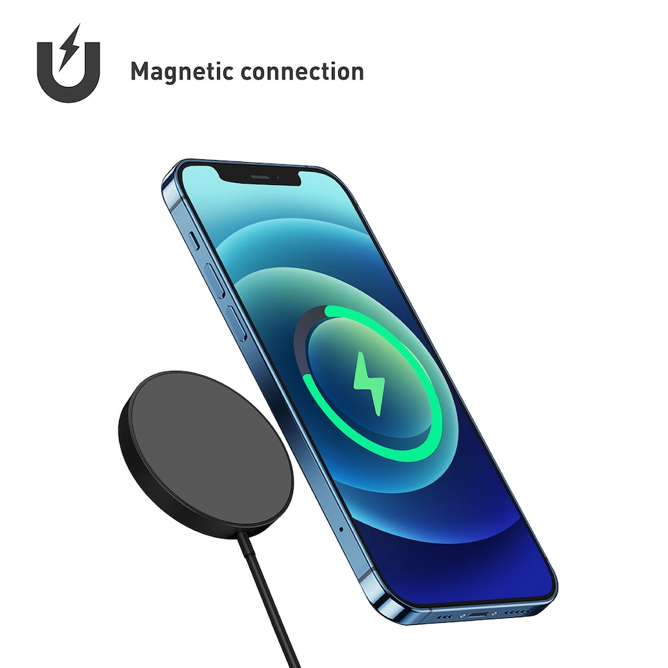 image 1 of SilverLabel 15W Mag-Safe Charger Black