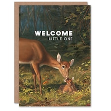 Arthur Fitzwilliam Tait New Baby Card Maternal Love Doe and Fawn