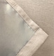 image 5 of Enhanced Living Vogue Cream 46 x 54 inch (117x137cm) Eyelet Thermal Noise reducing Dim Out Curtains (PAIR)