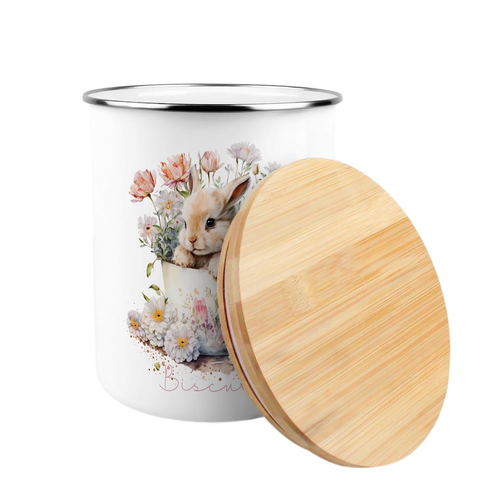 image 1 of Teacup Bunny Extra Large Biscuit Tin