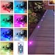 image 2 of Set of 10 - 15mm IP67 Colour Changing LED Decking Kit with Photocell | Chrome | Clear | 10