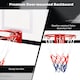 image 4 of COSTWAY Basketball Hoop Over-The-Door Basketball Backboard Red | Standard