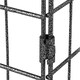 image 4 of Yaheetech 8-Panel Metal Pet Playpen, 61 × 61 cm Black