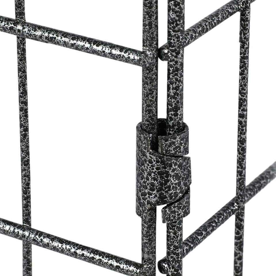 image 1 of Yaheetech 8-Panel Metal Pet Playpen, 61 × 61 cm Black