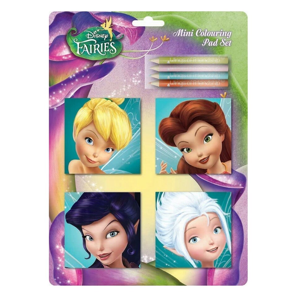 Disney Fairies Characters Colouring Pad Set - Multicoloured - One Size