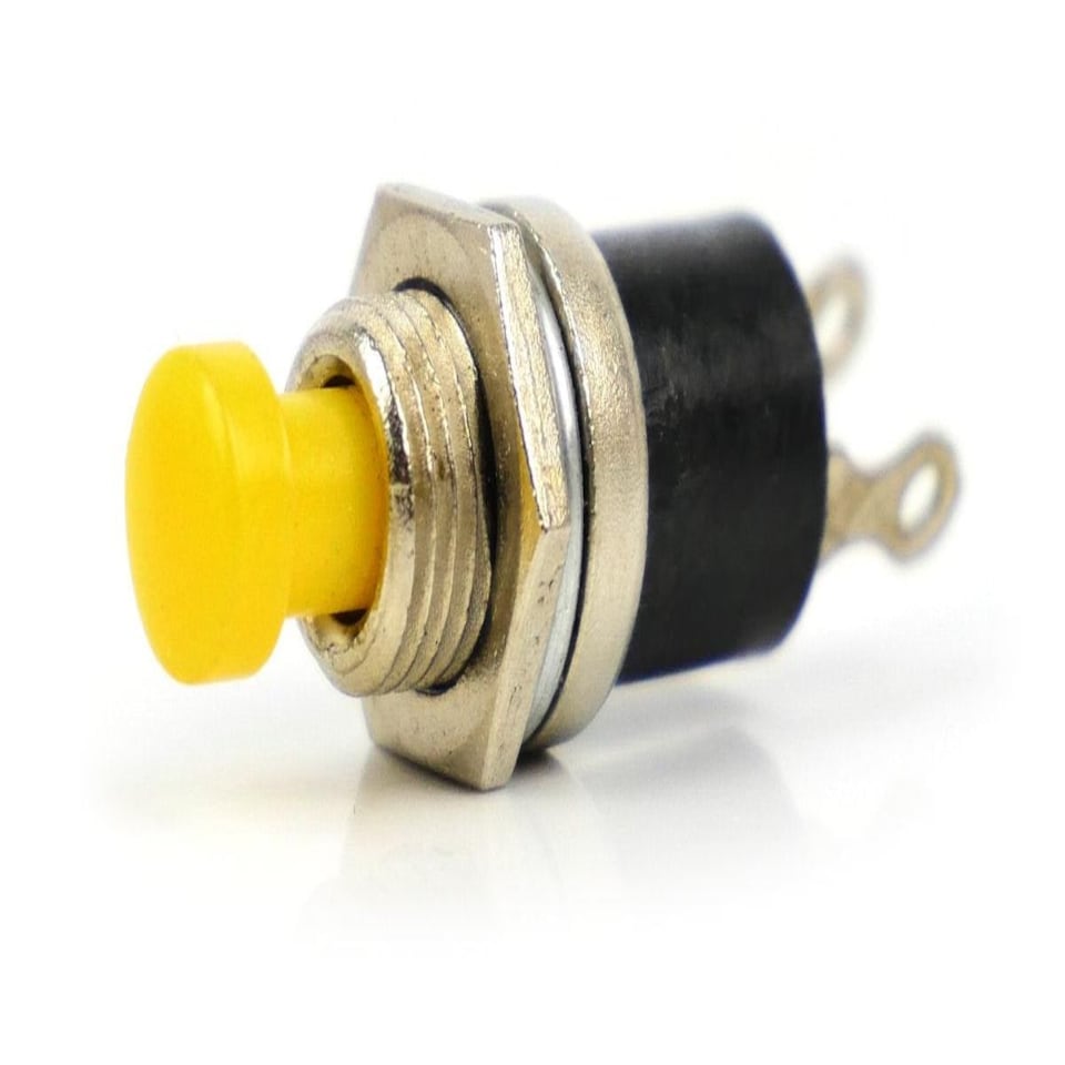 image 1 of Gaugemaster Electric Yellow Push to Make Switches (5)