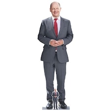 German Chancellor Olaf Scholz Lifesize Cardboard Cutout 171cm