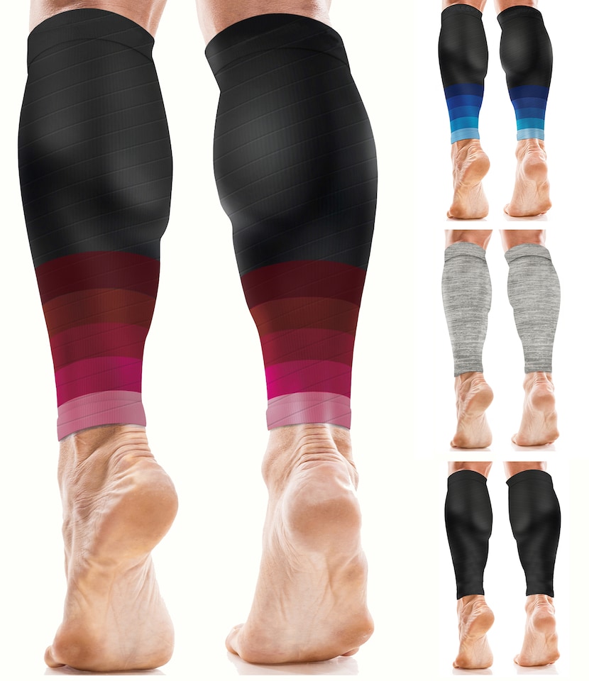 image 1 of aZengear Calf Support Compression Sleeves (Pair) for Women, Men, Running, Shin Splints