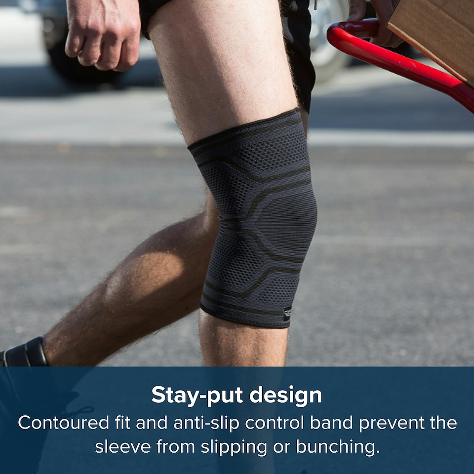 image 1 of Copper Fit Elite Knee Sleeve Small / Medium Black | S