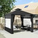 image 2 of Outsunny 3 x 3 m Garden Gazebo, Outdoor Gazebo Canopy Shelter, Black