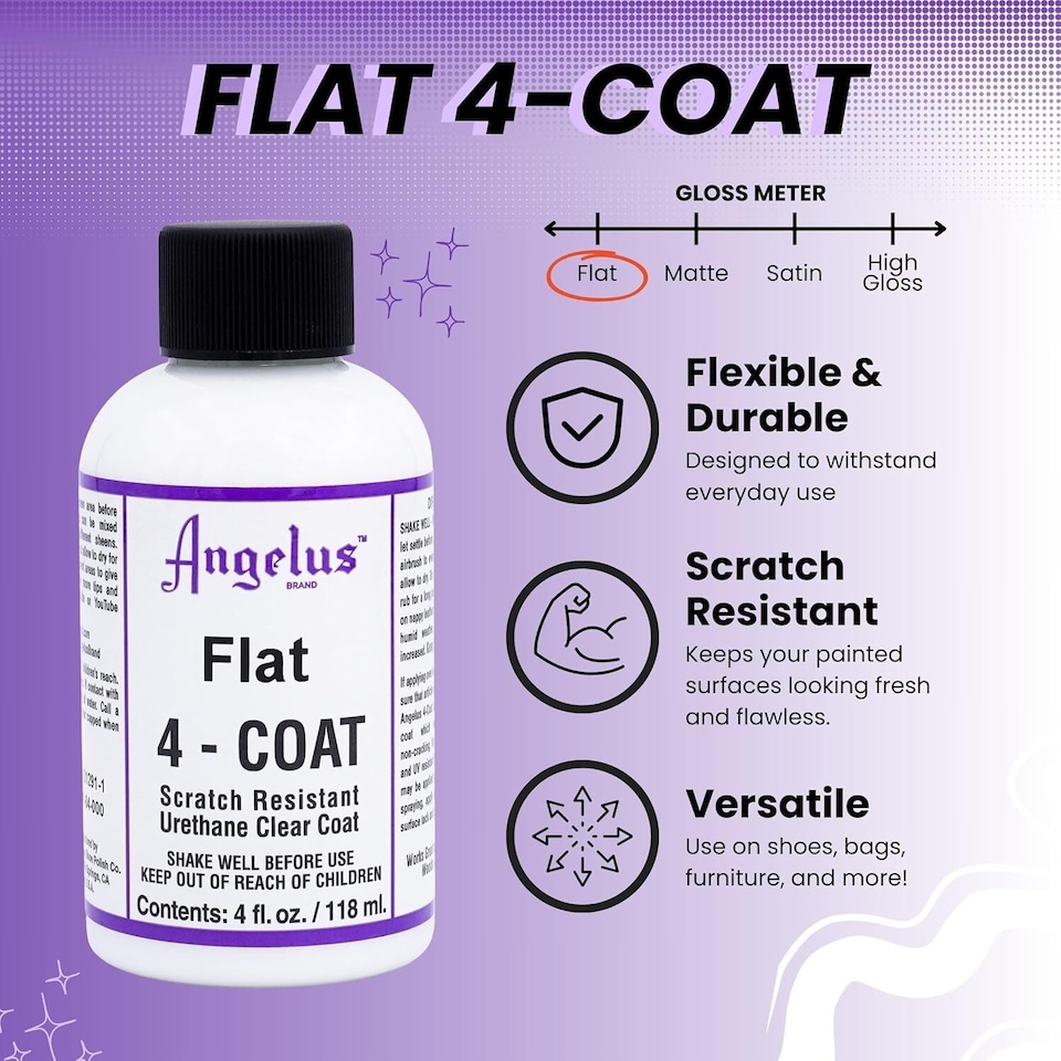 image 1 of Angelus 4-Coat 901 Flat Finisher - Non Reflective Top Coat