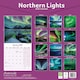 image 3 of Northern Lights 2026 Calendar | Square Wall Calendar | Travel Gift | Plastic Free Packaging | by Avonside Publishing