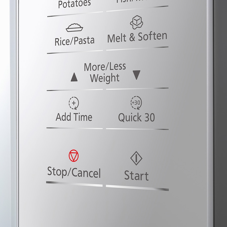 image 1 of Panasonic NN-ST45KWBPQ Microwave Oven, 32 Litres, 1000W, Turntable, Easy Operation LCD, Touch Control Panel, 21 Auto Programs with Junior Menu (Puree & Porridge) LED Interior bulb, White