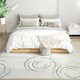 image 2 of HOMCOM Swirl Pattern Washable Area Rug, Allergy-Friendly Floor Carpet, Cream Cream | White | 230 x 160 cm