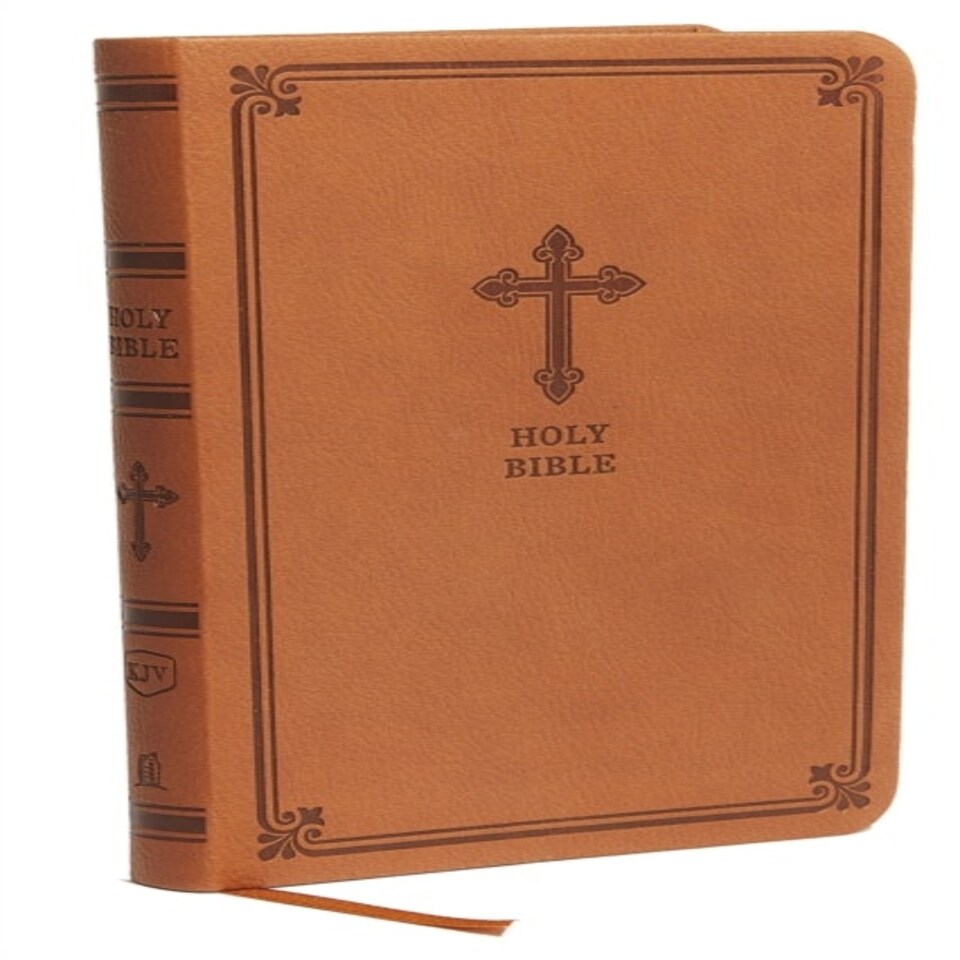 Kjv Value Thinline Bible Compact Leathersoft Brown Red Letter Edition Comfort Print