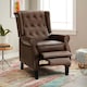 image 2 of Windsor Luxury Pushback Recliner Armchair Brown | Faux Leather