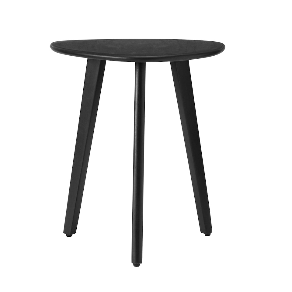 image 1 of MH London Armstrong Triangle Side Table Solid Mango Wood End Table