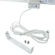 image 5 of 3kW Dual Wall Mounted Quartz Halogen Bulb Electric Infrared Patio Heater in White