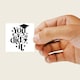 image 4 of Graduation You Did It Square Stickers 95mm - Sheet of 4
