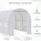 image 4 of Outsunny Large Walk-in Greenhouse Poly Tunnel Galvanised Garden Plants Grow Tent
