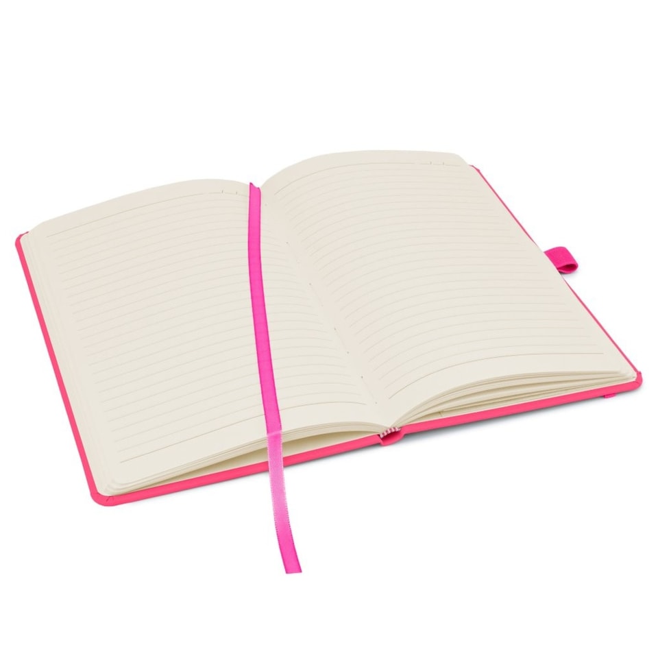 image 1 of Notes London A5 Wilson Lined Page Notebook Neon Pink