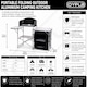 image 7 of Portable Folding Outdoor Aluminium Camping Travel Kitchen Work Top | Black