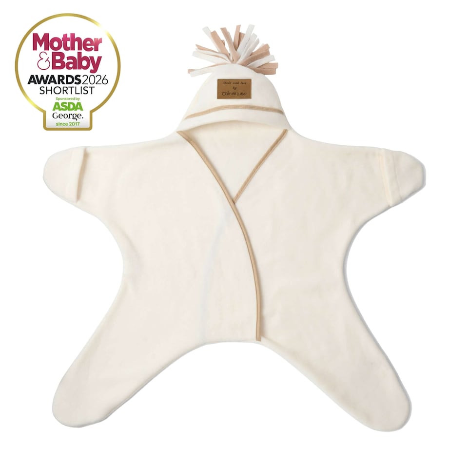 image 1 of Star Fleece Baby Wrap Blanket 12-18 Months