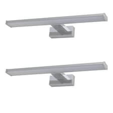 Set of 2 Verve - Bathroom LED Over Mirror Lights | Chrome | 2