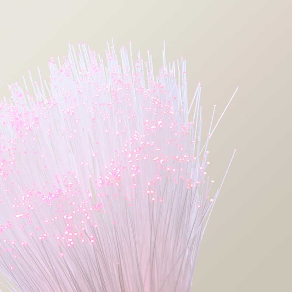 image 1 of ValueLights Fibre optic lamp Fibre optic lamp Clear White Illuminated Decoration and Integrated LED 1W Multicolour Bulb