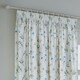 image 2 of Wylder Meadow Room Darkening 100% Cotton White/Cornflower Pencil Pleat Curtains 168 x 137cm White | Cornflower White