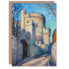 Queen Elizabeth Fort Crown Monarchy England Him Her Birthday Card