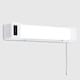 image 3 of ValueLights Horizon Matte White IP44 Rated Bathroom Shaver Pull Cord LED Wall Light | White