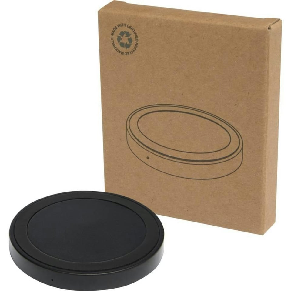 image 1 of Freal Recycled Plastic Wireless Charging Pad - Solid Black - One Size