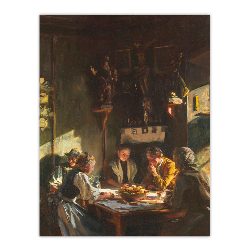 image 1 of John Singer Sargent Framed Wall Art Tyrolese Interior Oil Painting Home Décor