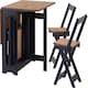 image 5 of Santos Butterfly Folding Space Saving Dining Set Blue
