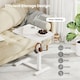 image 5 of COSTWAY Height Adjustable Computer Table with Cup Holder White White