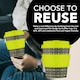 image 7 of Ecoffee Cup 8oz 240ml Reusable Eco-Friendly 100% Plant Based Coffee Cup with Silicone Lid & Sleeve - Melamine Free Travel Mug N/A | Spin Foam
