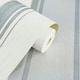 image 2 of Vymura Stripe Textured Wallpaper - Dove Grey - 33ft x 20.5in White