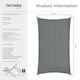 image 6 of Sun Sail Sonny, UV Protected, Water-Resistant and Anti-Tear | Grey | grey | 4 x 6 m | 1