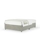 image 1 of Majestic 1000 Pocket Sprung Seal Grey Naples Velvet Divan Set Single