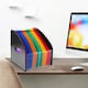 image 2 of A4 Portrait Desk Expander Black Cover with 23 Assorted Coloured Pockets