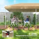 image 6 of Outsunny 6 x 3(m) Pop Up Party Tent Canopy with 6 Removable Sidewalls Beige