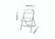 image 7 of 4-Pc Folding Chair Set with Cushioned PVC Seat and Back | Black | 4