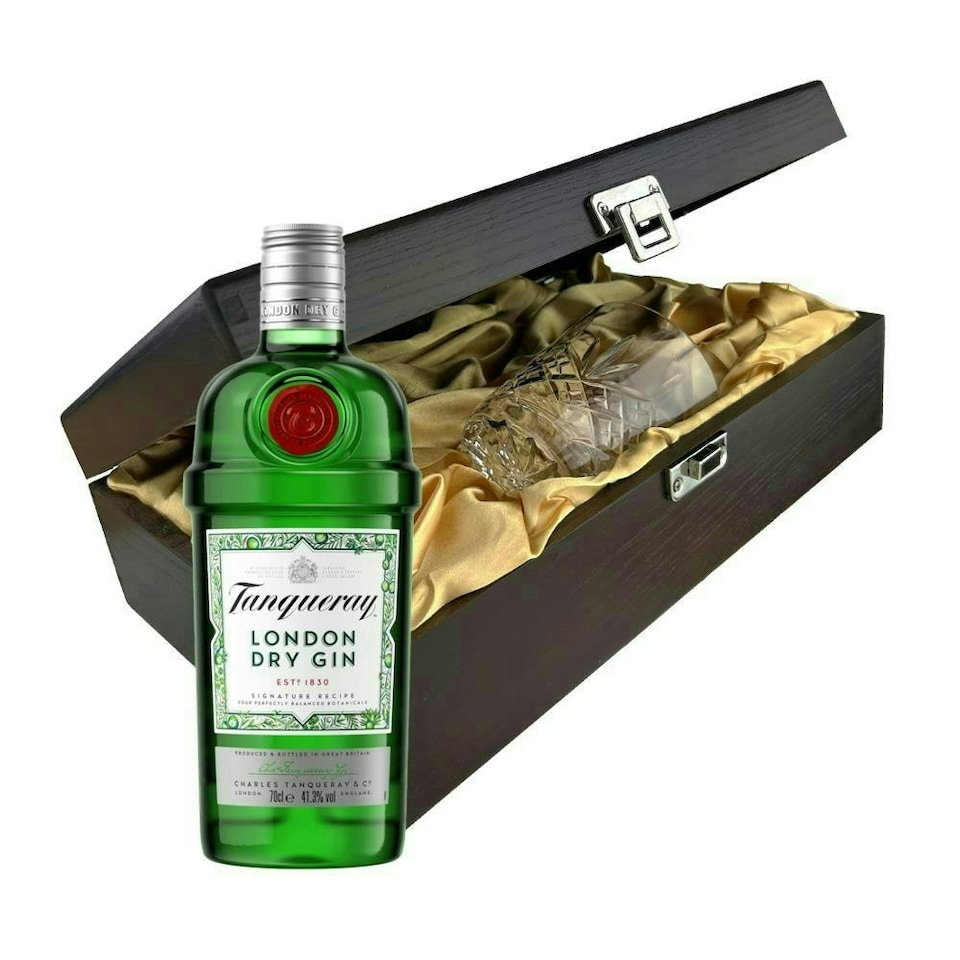 Tanqueray London Dry Gin In Luxury Box With Royal Scot Glass 70cl 41.3% abv
