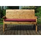 image 2 of Traditional Wooden Three Seater Winchester Bench With 1 x Winchester Cushion Burgundy & 1 x Fitted Cover